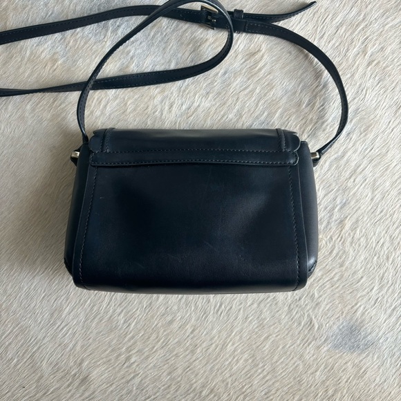 Kate Spade black/navy Jazmin Maplecourt leather crossbody with scalloped edge - Picture 8 of 12
